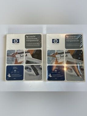 Hewlett Packard LaserJet HP MONOCHROME Transparency Film | SET OF 2 | NEW SEALED